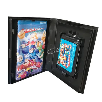 

Latest 16 Bit MD Game Card For Sega Mega Jap RockMan Mega World The New Generation Cover With Retail Box and Manual