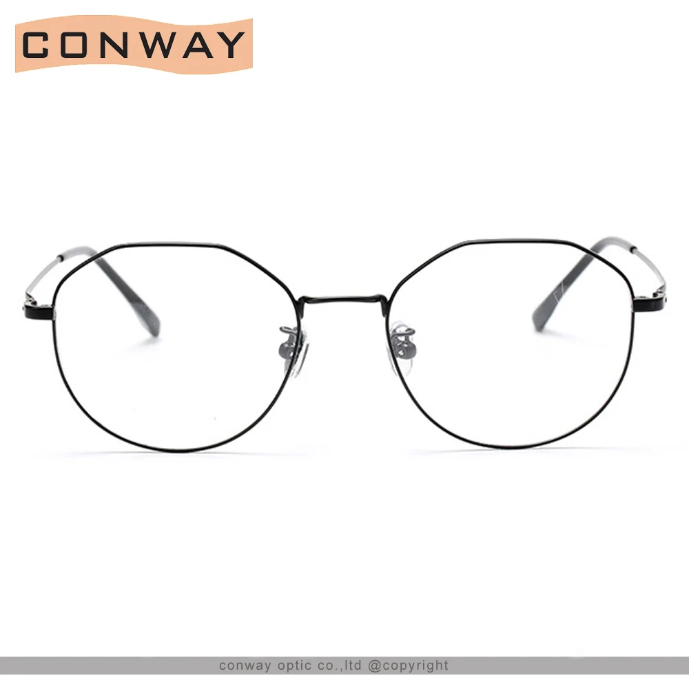 Comway модные многоугольные очки по рецепту оптические линзы Круглая Плоская