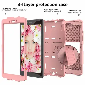 

Case For Samsung Galaxy Tab A 10.1 2019 T510 SM-T510 SM-T515 Back Cover TPU+pc Heavy Duty 2 in1 Hybrid Rugged Durable Funda+pen