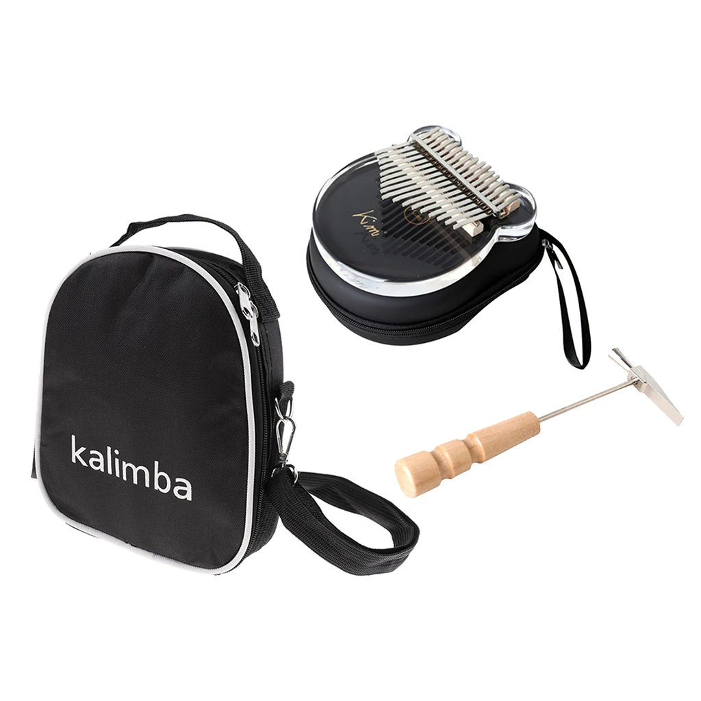 Kalimba Профессиональный 17-клавишный прозрачный акриловый пальцевый рояль мбира