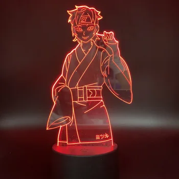 

3D Led Bedside Night Light Shape Usb Table Lamp Animation Naruto 7 Color Change Home Decor Bedroom Sleep Lighting Fixture Gifts