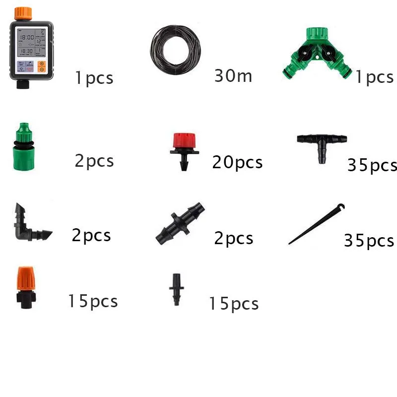 30 м сад автоматический оросительный набор Капельного Орошения Спринклерная система домашняя интеллектуальная спринклерная система - Цвет: Discounted products