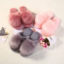 Детские Нескользящие домашние тапочки с помпоном для влюбленных; теплые хлопковые тапочки для женщин