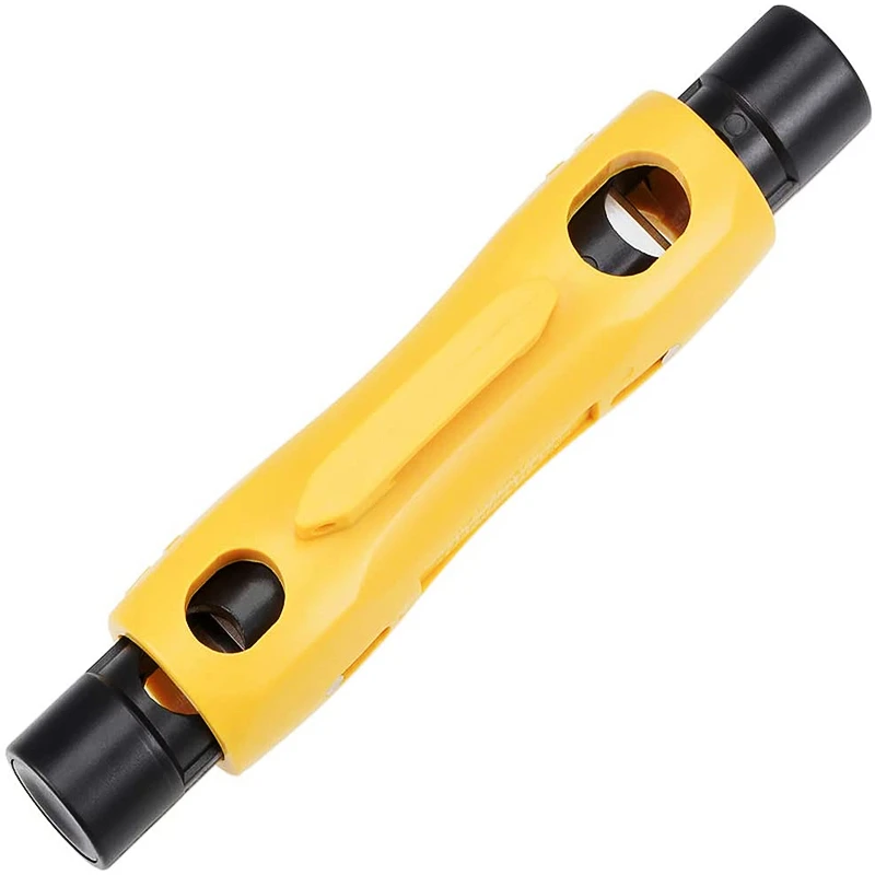 cable toner and probe HTOC Coaxial Cable Stripper Double Ended Coax Stripping Wire Cutter For RG59 RG11 RG7 RG6 High Quality Electrician Repair Tool cable toner probe