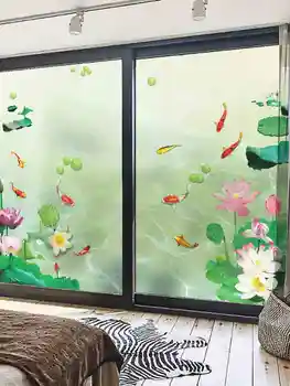 

Wardrobe stickers self-adhesive new Chinese cabinet creative meeting room decoration sliding door stickers bedroom stickers