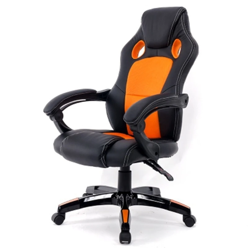 

Simple Style Office Chair Multi-function Lifted Rotated Computer Chair Fixed Armrest Household Reclining Leisure Gaming Chair