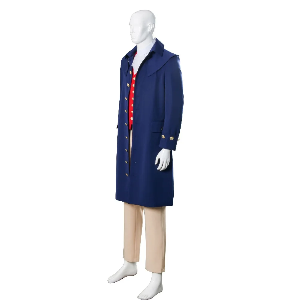 Rush Revere and the Presidency Patriot Costume in Washington Period USA Overcoat Skirt Pants Full Set Vintage Cosplay Costumes for Adult Men (6)
