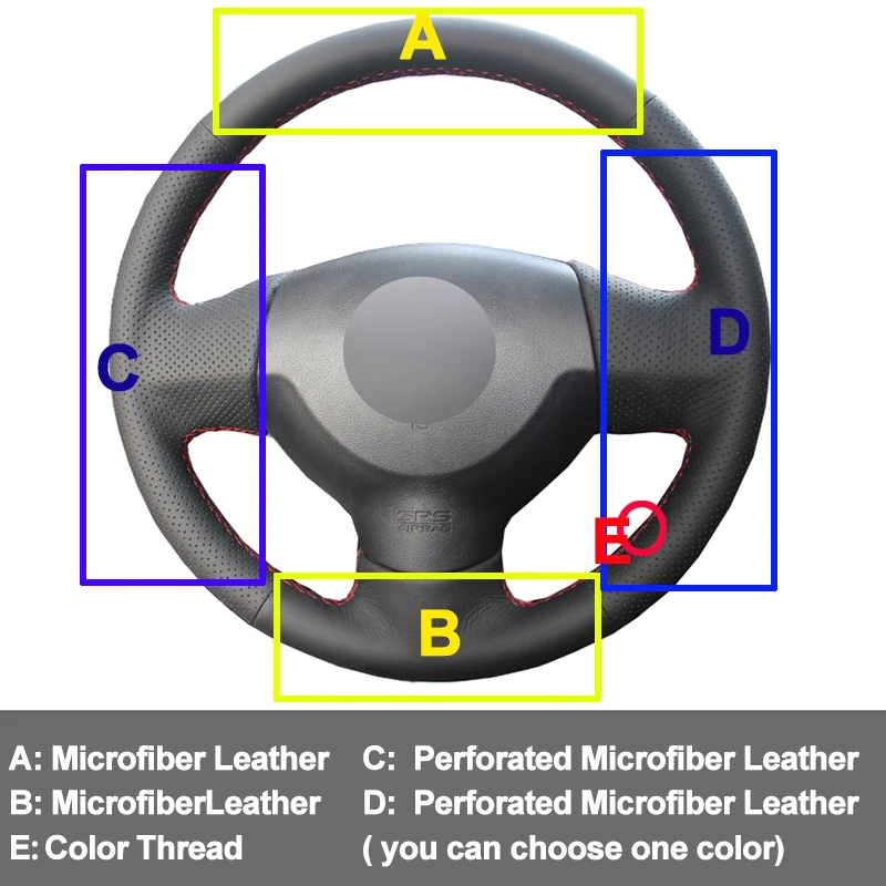 Автомобильная крышка рулевого колеса для Mitsubishi Lancer X 10 2007- Outlander 2006-2013 ASX 2010-2013 Volant 2008 2009 2010 2011