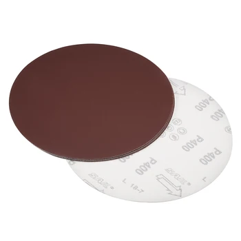 

uxcell 8-inch Hook and Loop Sanding Discs, 400-Grits Aluminum Oxide Flocking Sandpaper for Random Orbital Sander 5pcs