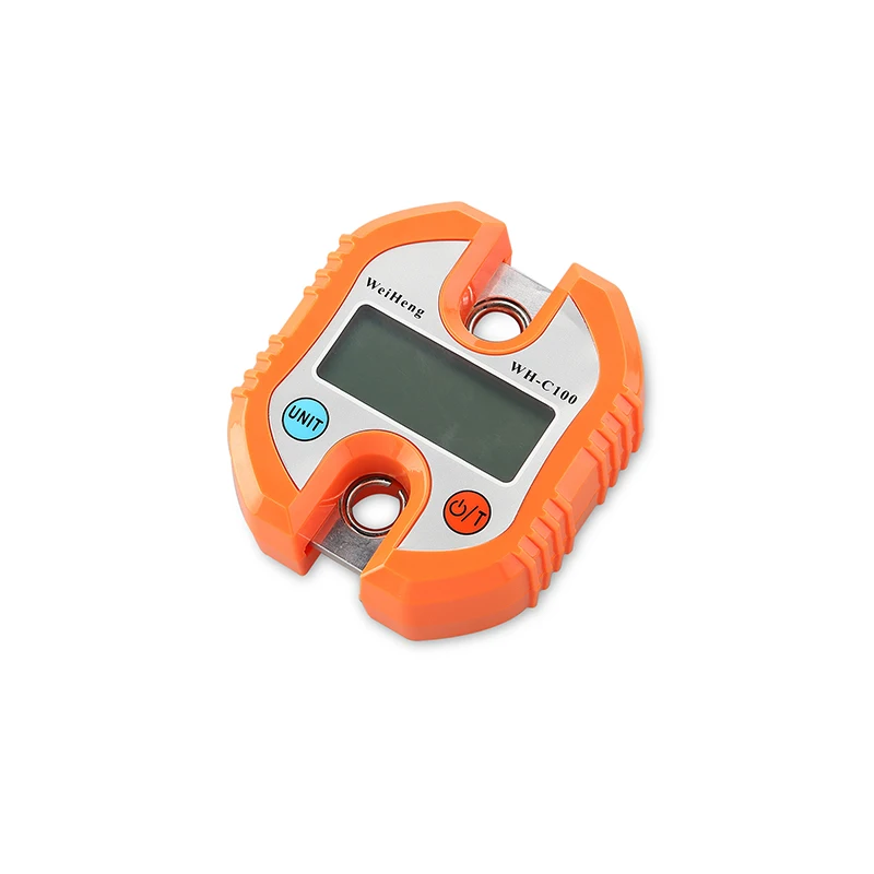 pesado eletrônico pendurado gancho escala backlight display lcd mini duplo gancho escala