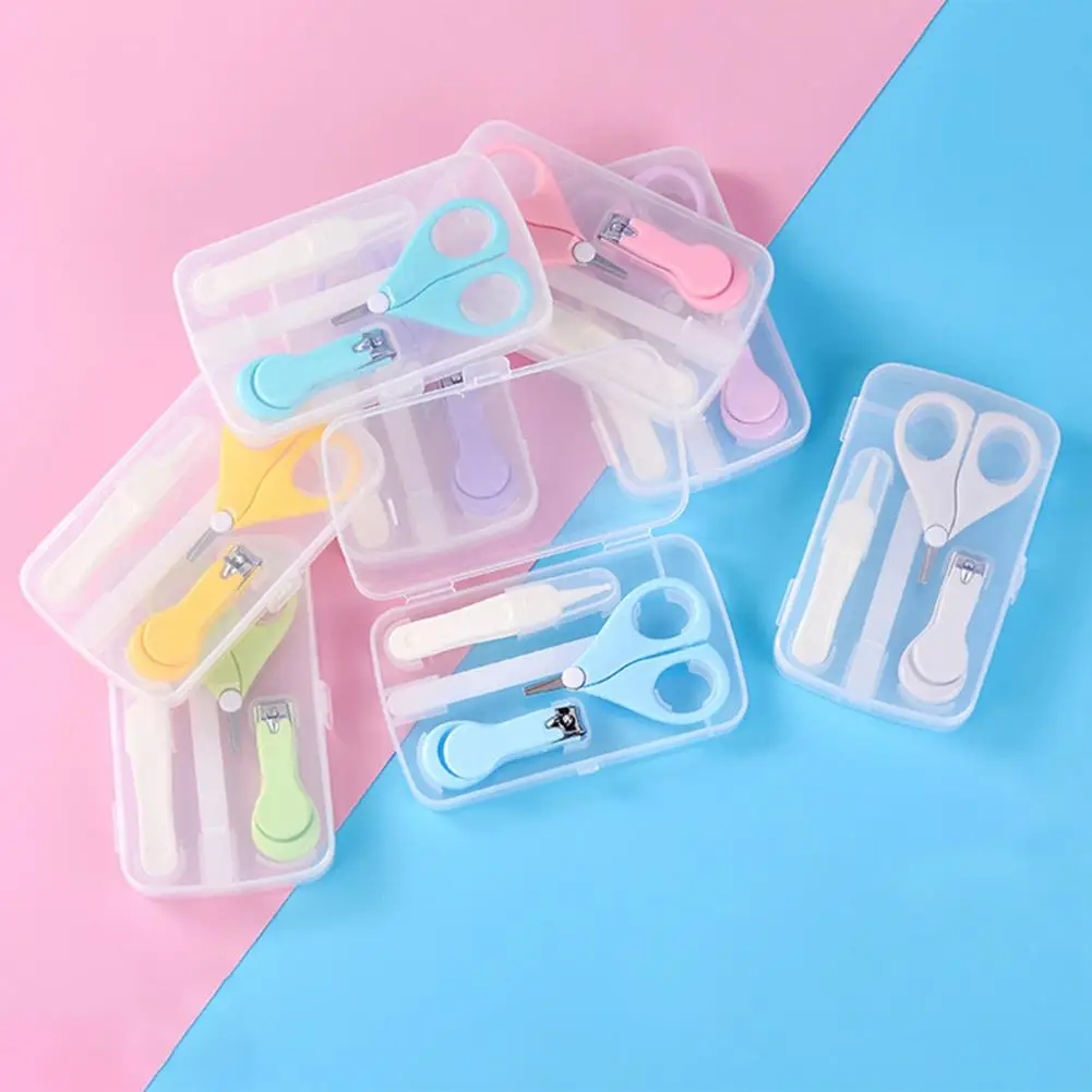 1 Set Lightweight Nail Clippers Creative Nail Scissors Anti-rust Easy Cleaning Clippers Scissors Care Set