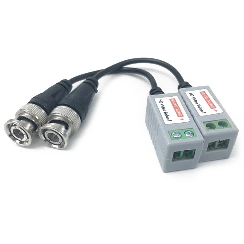 Пассивная передача с монитором CCTV видео BNC кабель передачи передатчик 1 пара до 3000 футов (1 км) с активными приемниками