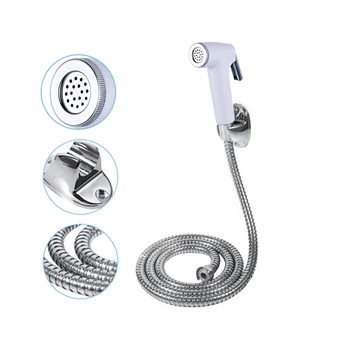 

Bathroom ABS Handheld Toilet Bidet Sprayer Stainless Steel Hand Bidet Shower Pet Shower Sprayer Head Self Cleaning Accessories