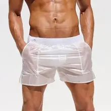 Для мужчин Плавание одежда Плавание белый прозрачный купальные шорты для купания костюм сексуальный для Гея Плавание трусы спортивные пляжные шорты для серфинга купальный костюм Sunga 245