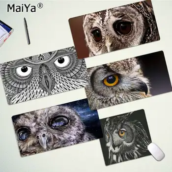 

Maiya Owls Eyes Closeup Painting Locking Edge Mouse Pad Game Speed/Control Version Large Gaming Mouse Pad