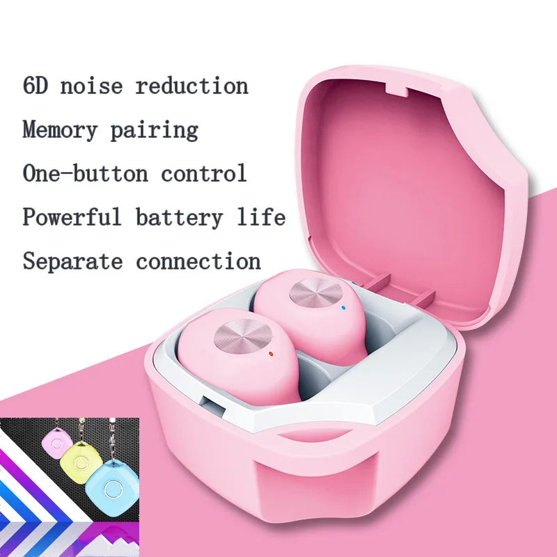 

TWS Wireless Bluetooth Earphone In-Ear Lanyard Sports Mini Binaural LED Display Earphone for Ios Andriod