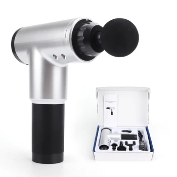 

Fascial Gun High Power Vibration Muscle Massage Machine Slimming Shaping Relief Pain Relax Body 4 Heads Portable