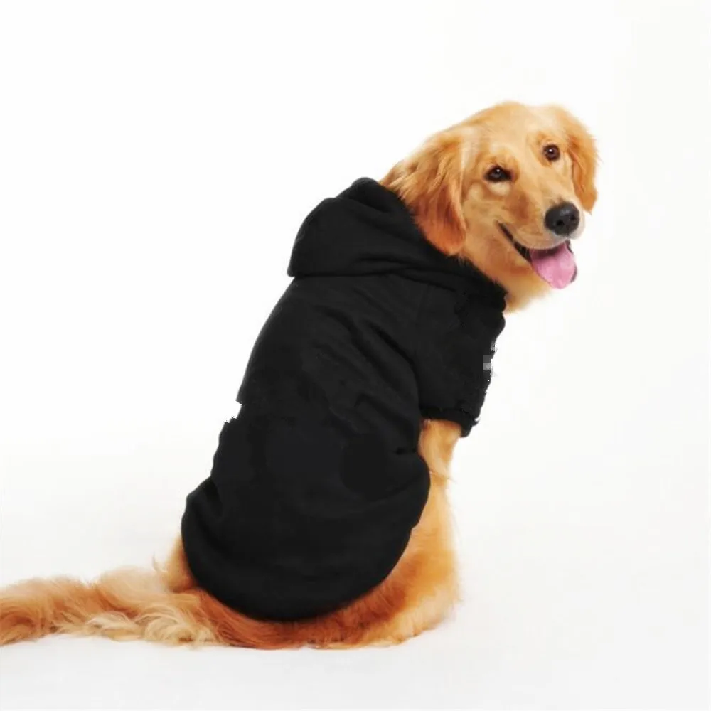 Модная одежда для больших собак, золотистый ретривер, собака большого размера, зимние пальто для собаки с капюшоном, одежда для собак, спортивная одежда - Цвет: 02