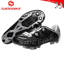 SIDEBIKE дышащая мужская обувь для велоспорта, горного велосипеда, Нескользящие кроссовки с пряжкой, обувь для триатлона, велосипеда, Mtb, обувь для велоспорта