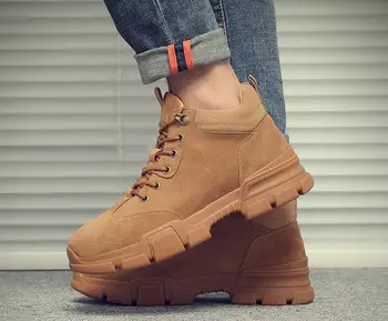 

2019 new trend Martin boots men's wild autumn and winter men's boots high shoes leather desert tooling boots