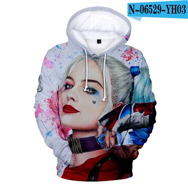 HAHA-sudaderas con capucha del Joker para hombres y mujeres, Sudadera con capucha de Cosplay de payaso, grafiti, ropa de otoño e invierno, abrigos con capucha de gran tamaño