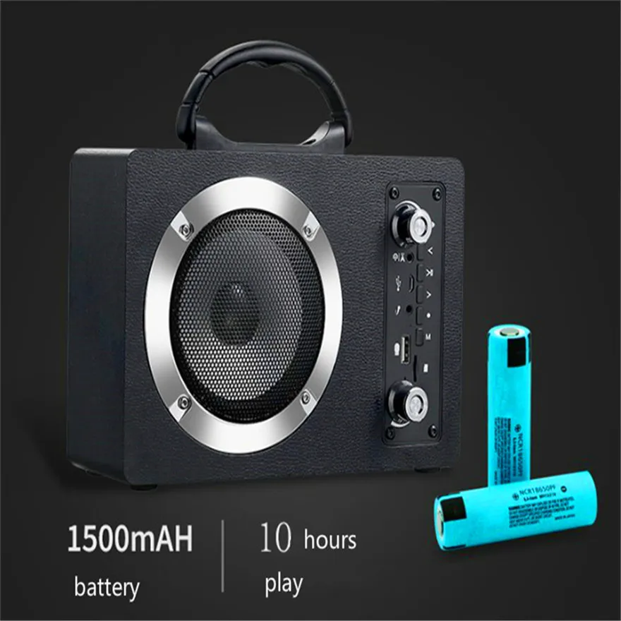 Микро караоке система записи Usb Bluetooth колонка с Fm радио коробка деревянный