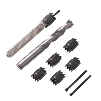 

9pcs Spot Weld Drill Bit Set For Stainless Metal Hole Making Cutter Drilling Bits Anchor Bit Woodworking Cutting Saw