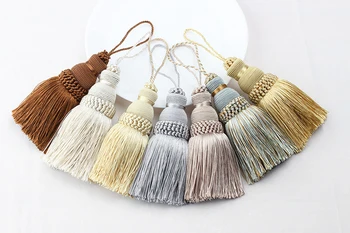 

1Pc Hanging Rope Silk Tassel Fringe Tassel trim Garment Decoration Key Tassels for DIY Curtain Accessories