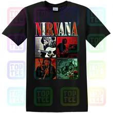 NIRVANA Официальная футболка Курт Кобейн. С фото группы
