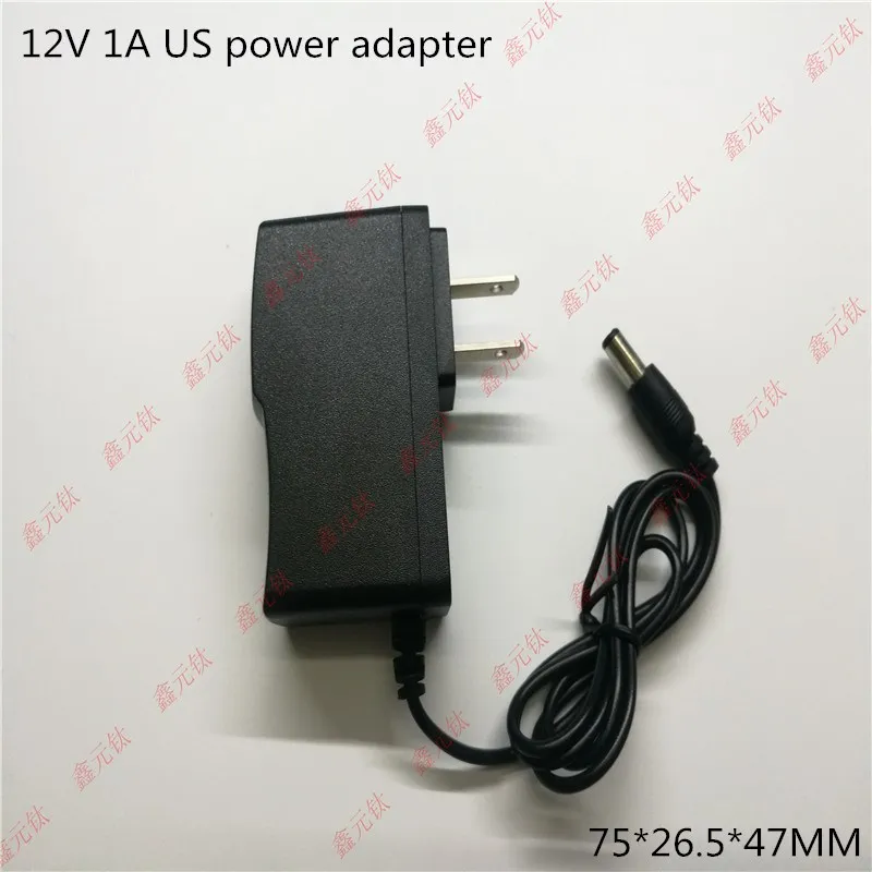 12V 1A светодиодный адаптер питания 12W трансформаторы UK US EU AU черный пластиковый чехол источник питания AC/DC110-240V до 12V адаптер