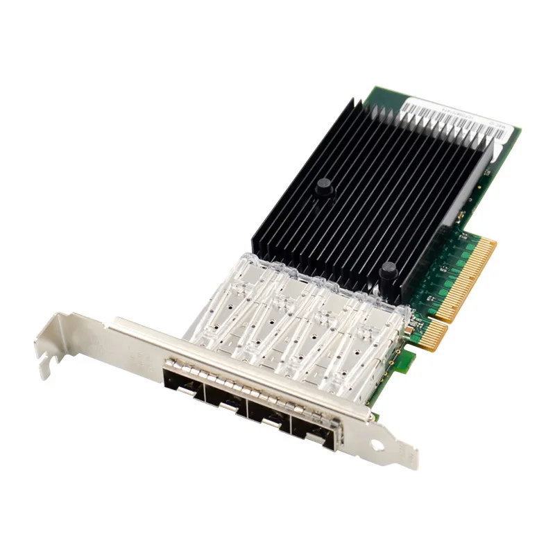 4-портовый PCI Express 3 0x8 10 Гб pcie четырехпортовый волоконно-оптический чипсет сетевой