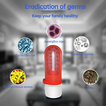 

Mini UVC Ultraviolet Lamp Germicidal Disinfection Light Bulb Ozone Quartz UV Led Light for Home Clean Air Kill Mites