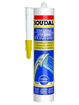 

Санитарный силикон SOUDAL 280 мл прозрачный