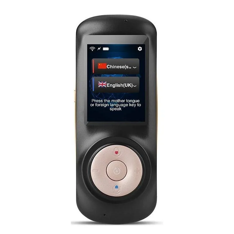 

Instant Voice Language Translator Device,Smart Two Way WiFi 2.4inch Touch-Screen Portable Translation for Learning Travel Busine