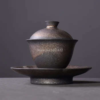 

japan ceramic gaiwan teacup teapot holders chinese kung fu tea sets drinkware 150ml