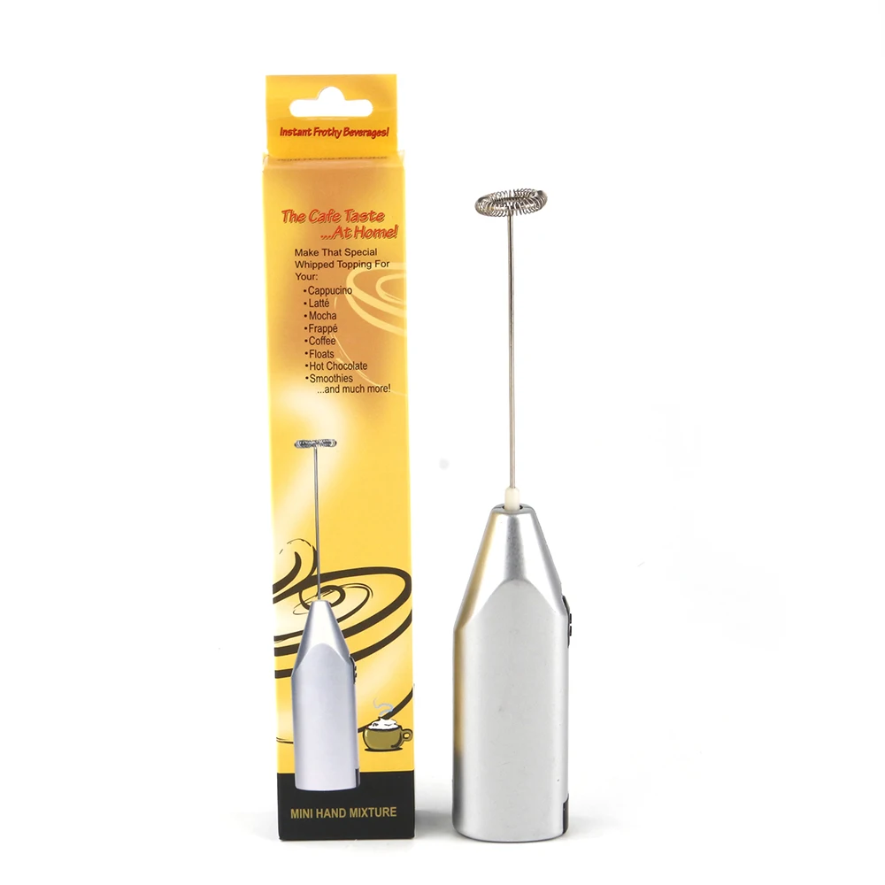 

Stainless Steel Mini Blender Egg Beater Electric Coffee Stirrer Drinks Milk Frother Foamer Mixer Juice Muddler Beater Stirrer