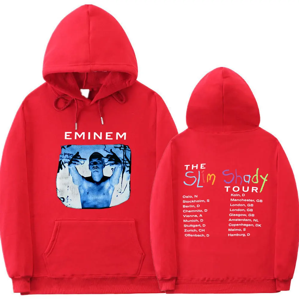 Novo eminem hoodies de manga longa pulôver