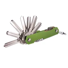 Длинный Алюминиевый Твердый оксид, автомобильный держатель для ключей, клипса, органайзер для ключей, папка, умный брелок для ключей, для улицы, коллектор для хранения ключей