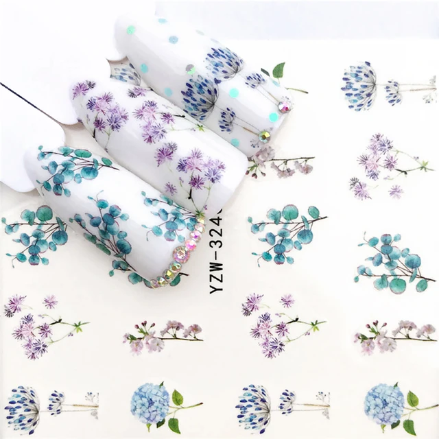 Nail Stickers Sliders For Nails Winter Sticker Elk Figure Nail Art Decorations Wolf Animal Transfer Watermark Water Slider YZW-3240