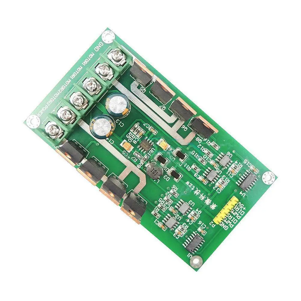 Плата модуля с двумя двигателями Н-мост постоянного тока MOSFET IRF3205 3-36 в 10 А пик 30A(зеленая плата