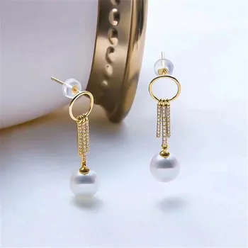 

NEW ARRIVAL 925 Sterling Silver Earrings Mountings Findings Settings Jewelry Parts Fittings Accessories for Pearls Beads Stones