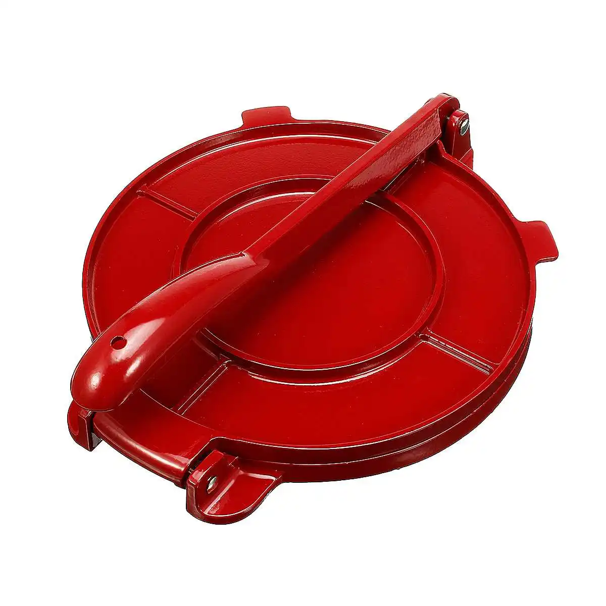 

Red 8 Inches Tortilla Press Maker Aluminum Foldable Flour Corn Baking Tool Bakeware DIY Pie Tools Kitchen Accessories Gadgets