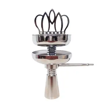 

Shisha Hookah Crown Head Bowl set Charcoal Holder Burner Water Smoking Pipe Chicha Narguile For Hookhas Accessories