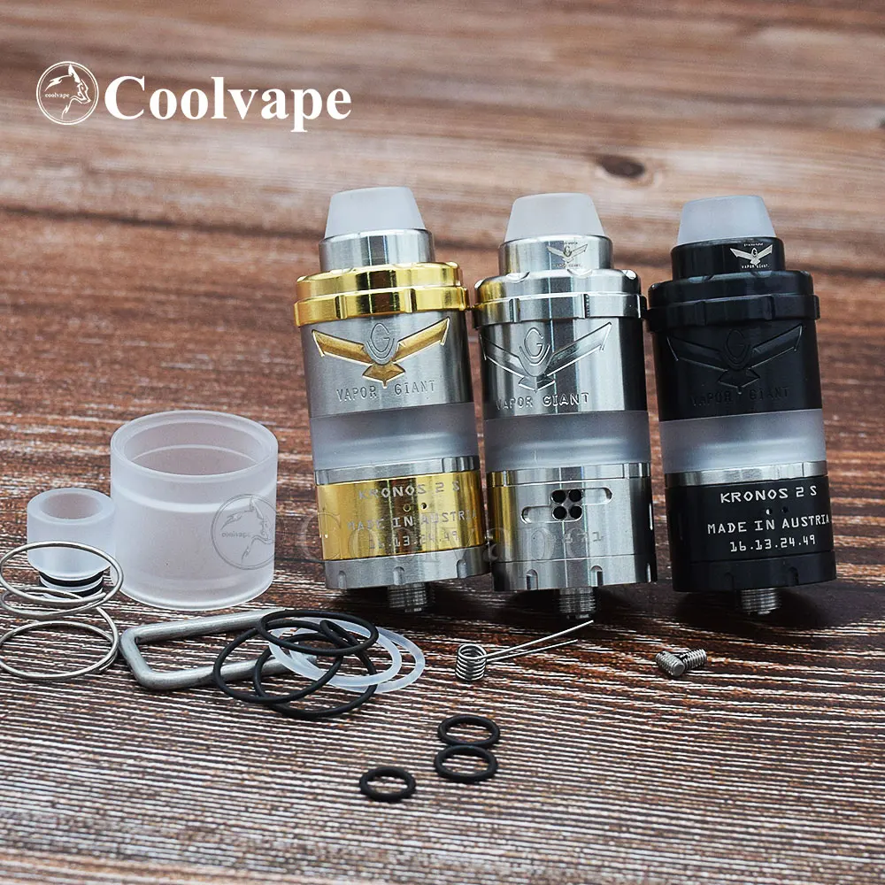 Vapor Giant Kronos 2 S rta Electronic cigarette tank 4.5ml 23mm adjustable airflow MTL or DL Top fill Vaporizer atomizer vape |