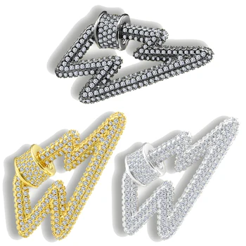 

lightning DIY Chains Punk Jewelry Components Decorative Connector Fastener Screw Clasps Accessories For Handmade Necklace Making