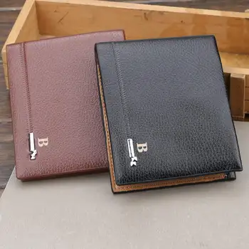 

Bifold Wallet for Men PU Leather Slim Card Holder Organzier Purse with SIM Slot LXX9