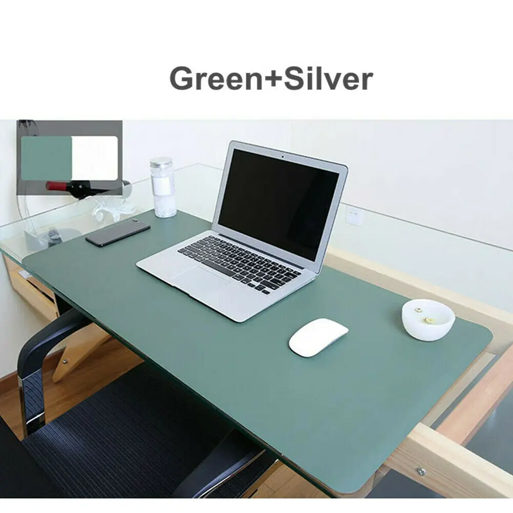 Ультра большой коврик для мыши игровой стол кожаный коврик для письма для домашнего офиса использовать 900 мм X 450 мм - Цвет: Зеленый