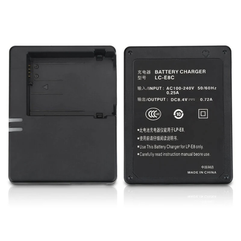 

2Types Camera Battery Charger for Canon LP-E8 for EOS 550D / 600D / 650D / 700D Cameras Charging