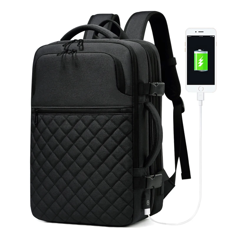 

Men Backpacks Large Capacity USB Charging Anti-theft Fit for 15.6inch Laptop Waterproof Fashion Travel Portable Luggage Bags NEW