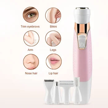 

5in1 female epilator waterproof depiladora facial nose hair bikini epilation trimmer Razor Electric depiladora
